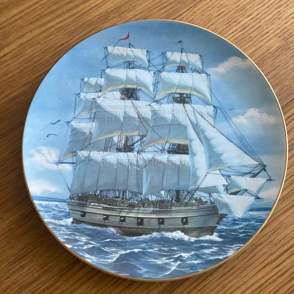 Great American Sailing Ships Plate The Rosenthal Group For The Danbury Mint